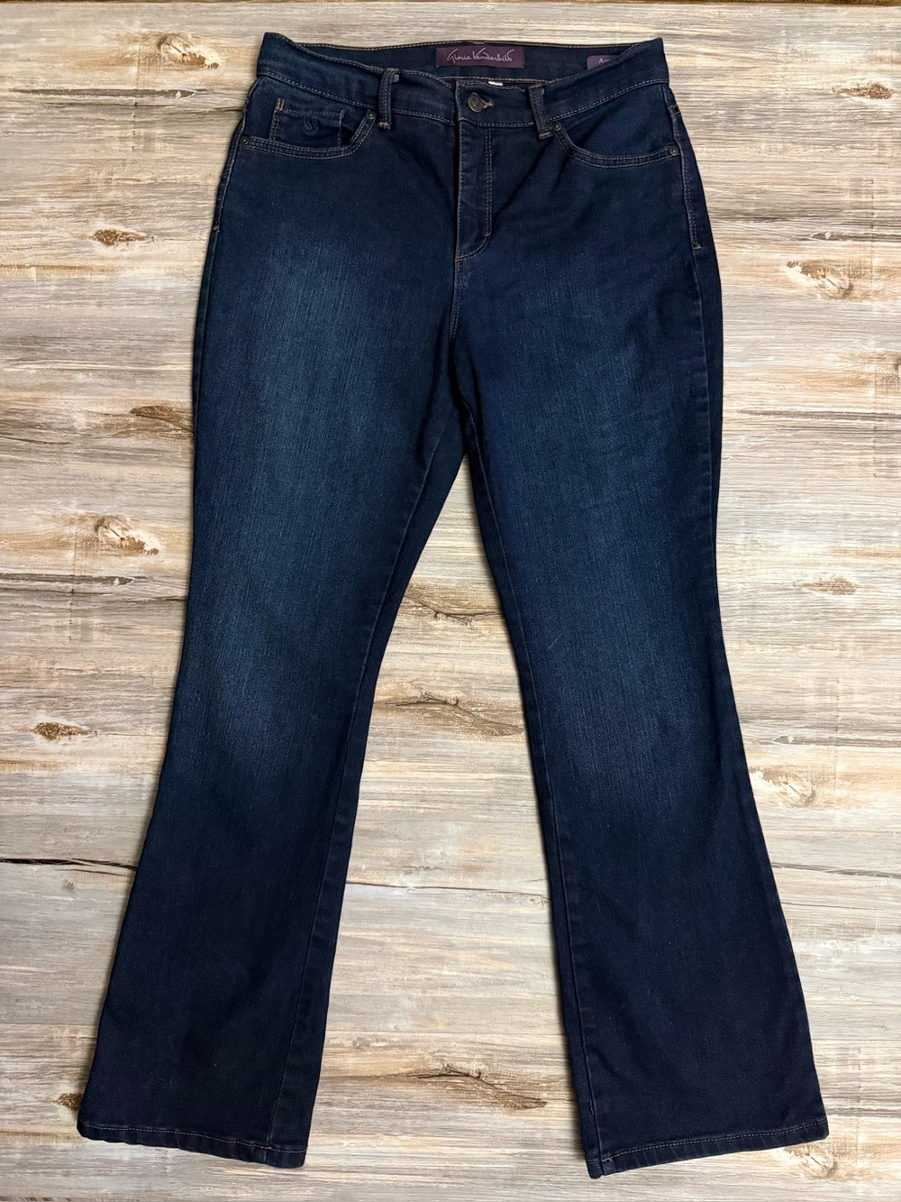 Gloria Vanderbilt Jeans Women’s 6 Bootcut Dark Blue Stretch 5-Pocket Stretch